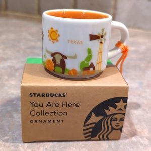 NIB! Starbucks TEXAS You Are Here Collection Ornament